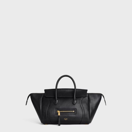 셀린느 여성 리틀 러기지 서플 샤이니 램스킨 블랙 Celine Womens Supple Shiny Lambskin