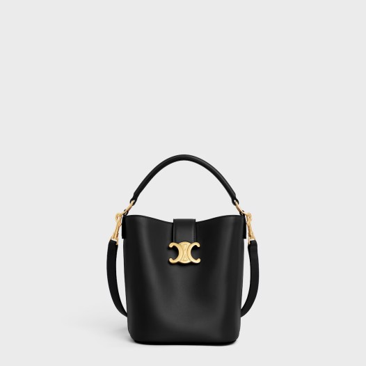셀린느 여성 고현정 스몰 루이즈 버킷 백 부드러운 카프스킨 블랙 Celine Womens Small Louise Bag