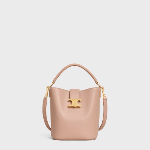 셀린느 여성 고현정 스몰 루이즈 버킷 백 부드러운 카프스킨 소프트 피치 Celine Womens Small Louise Bag
