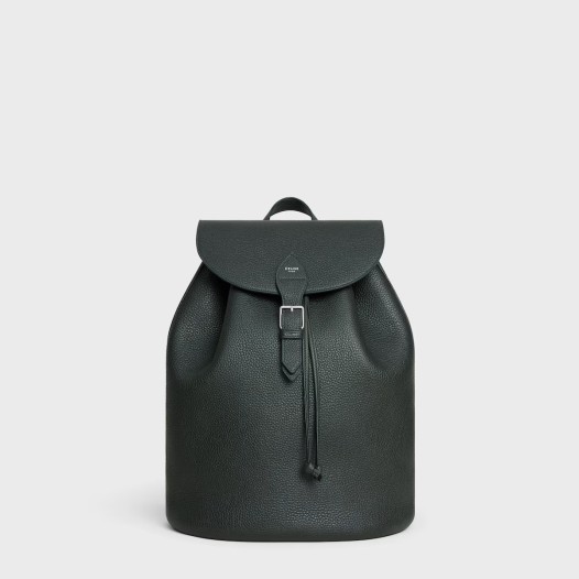 셀린느 라지 폴코 백팩 그레인 카프스킨 나이트그린 Celine Womens Backpack