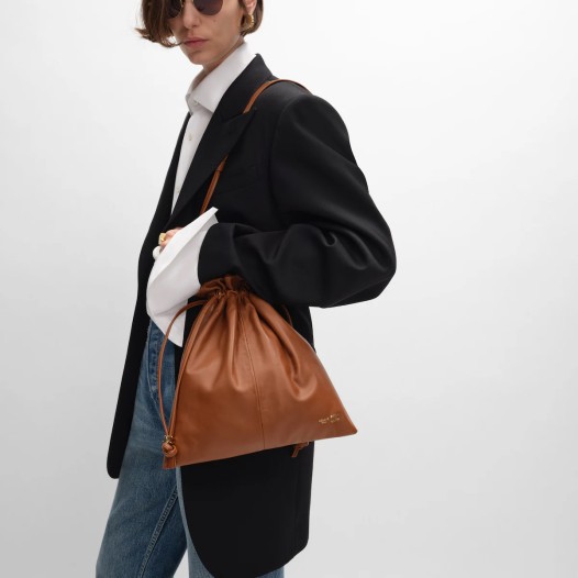 셀린느 여성 스몰 크리스탈 파우치 소프트 탠 Celine Womens Small Crystal Pouch