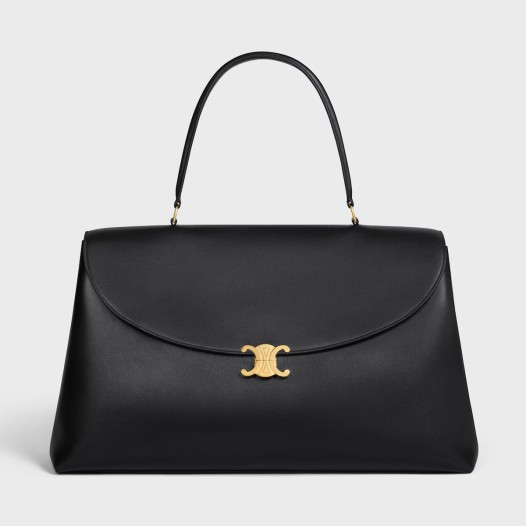 셀린느 맥시 니노 부드러운 서플 카프스킨 블랙 Celine Bag