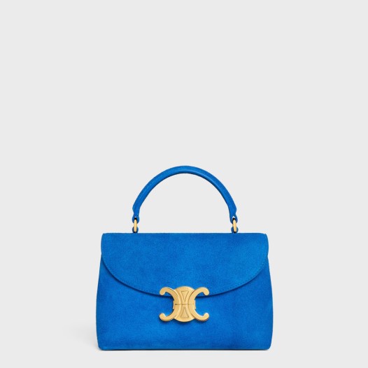셀린느 틴 니노 백 스웨이드 카프스킨 울트라 블루 Celine Womens