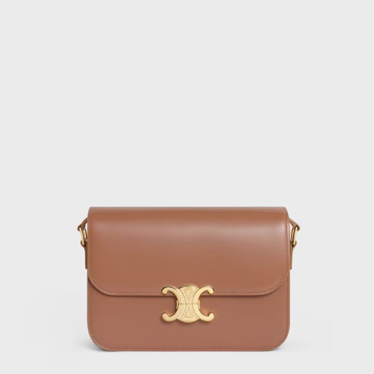 셀린느 여성 클래식 트리옹프 백 샤이니 카프스킨 브론즈 Celine Womens Triomphe Bag