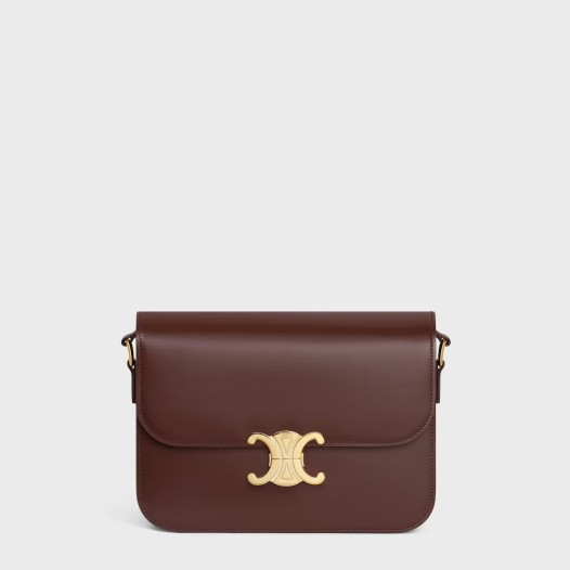 셀린느 여성 클래식 트리옹프 백 샤이니 카프스킨 체스트넛 Celine Womens Triomphe Bag