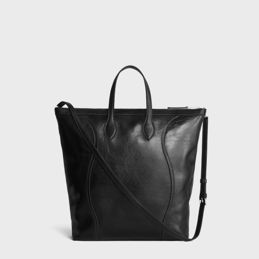 셀린느 남여 버티컬 카바스 러기지 샤이니 카프스킨 블랙 Celine bag