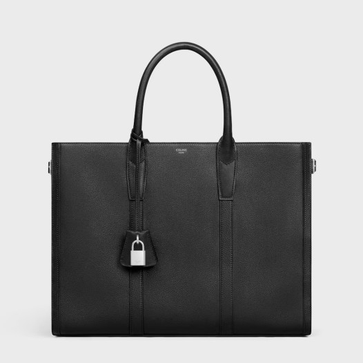 셀린느 남성 미디엄 말라케 카바스 서플 카프스킨 블랙 Celine Bag