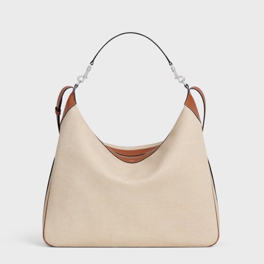 셀린느 남여 로미 위켄드 백로미 위켄드 백 텍스타일 & 카프스킨 내추럴 Celine Bag