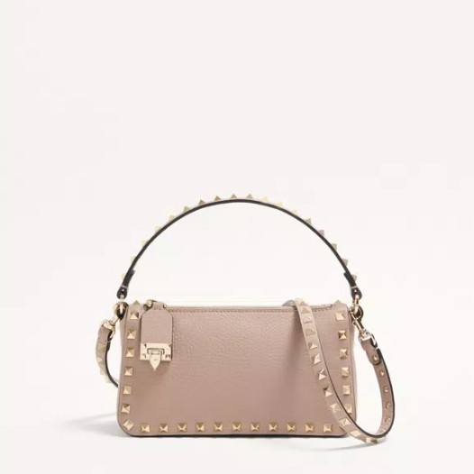 발렌티노 가라바니 스몰 락스터드 크로스바디 백 카프스킨 푸드르 Valentino Womens Small Rockstud Bag