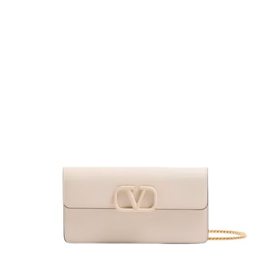발렌티노 브이로고 시그니처 가죽 체인 지갑 아이보리 Valentino Womens Garavani Bag