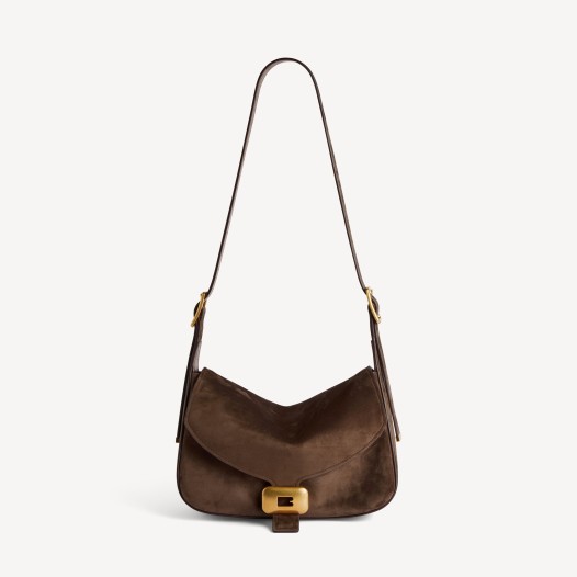 발렌시아가 런웨이 여성 클리카 스웨이드 숄더백 미디엄 머스케이드 Balenciaga Women Bag