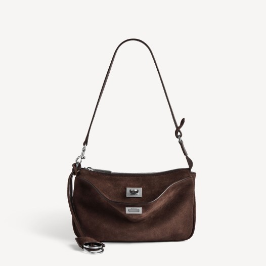 발렌시아가 여성 로데오 스웨이드 슬링 포셰트 브라운 Balenciaga Women Bag