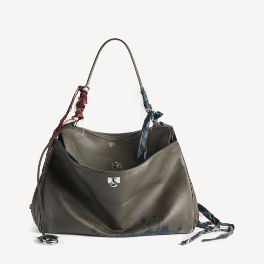 발렌시아가 남성 은장 로데오 핸드백 라지 카키 Balenciaga men Bag