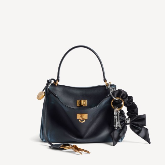 발렌시아가 여성 금장 로데오 참 핸드백 미니 마린 블루 Balenciaga Women Bag