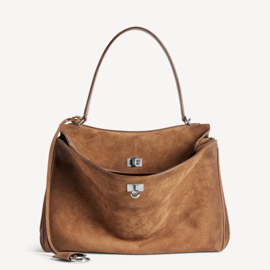 발렌시아가 여성 로데오 스웨이드 핸드백 미디엄 카멜 Balenciaga Women Bag