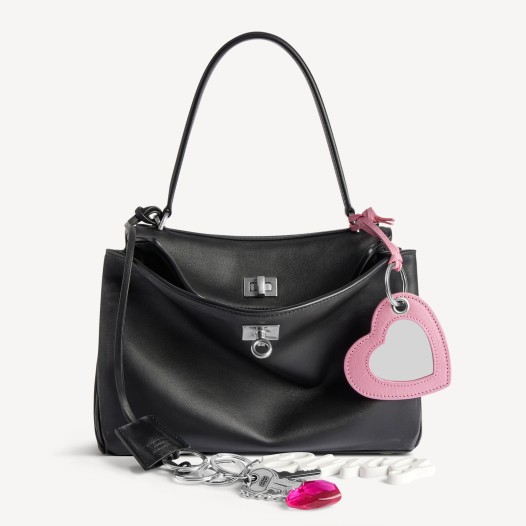 발렌시아가 여성 은장 로데오 참 핸드백 스몰 블랙 Balenciaga Women Bag