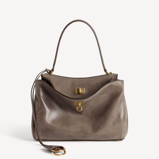 발렌시아가 여성 로데오 은장 램스킨 핸드백 스몰 다크 누아 Balenciaga Women Bag