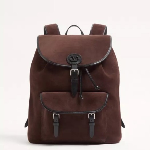 발렌티노 남성 가라바니 앙티브 스웨이드 백팩 에보니 Valentino Bag