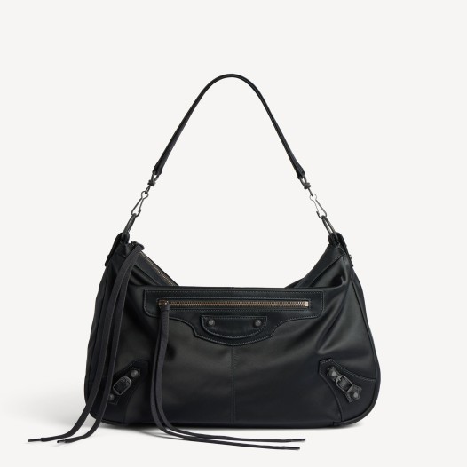 발렌시이가 남성 르 시티 모토 나일론 미디엄 블랙 Balenciaga Man Bag