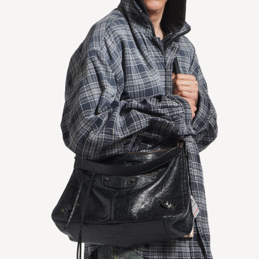 발렌시이가 남성 르 시티 모토 미디엄 블랙 Balenciaga Man Bag