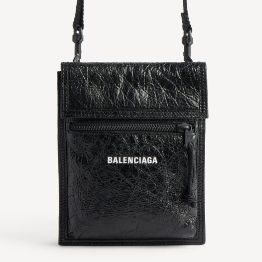 발렌시아가 남성 익스플로러 스트랩 파우치 스몰 블랙 Balenciaga Women Bag