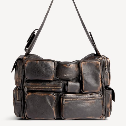 발렌시아가 남성 수퍼비지 라지 슬링백 브라운 Balenciaga Bag