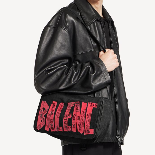 발렌시아가 남성 테이프 타입 플랩 메신저백 스몰 블랙레드 Balenciaga Bag