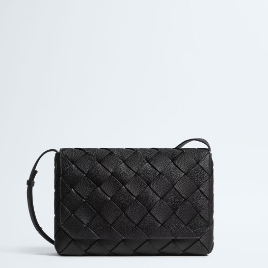 보테가베네타 남여 디아고 라지 크로스바디 백 블랙  Bottega Veneta Womens