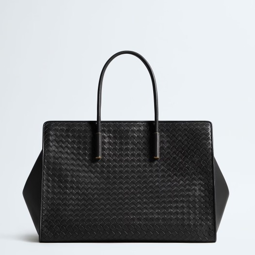 보테가베네타 여성 라지 바바라 토트 백 블랙 Bottega veneta Womens