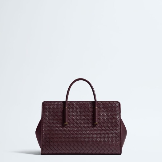 보테가베네타 여성 스몰 바바라 토트 백 딥 마호가니 Bottega veneta Womens