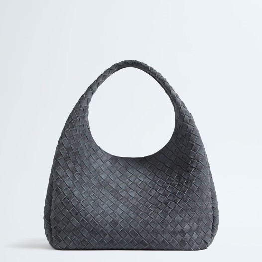 보테가베네타 여성 라지 램스킨 스웨이드 캄파나 클라우디 인디고 Bottega veneta Womens