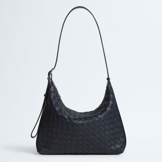 보테가베네타 남성 인트레치아토 스몰 트래블러 호보 백 미드나잇 Bottega veneta Mens Traveller Bag