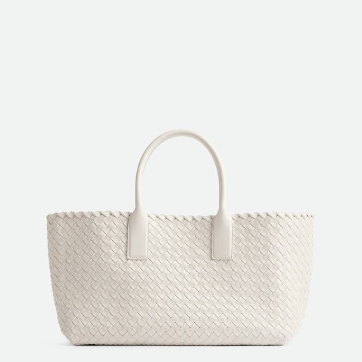 보테가베네타 여성 인트레치오 스몰 까바 토트 숄더 백 화이트 Bottega veneta Bag