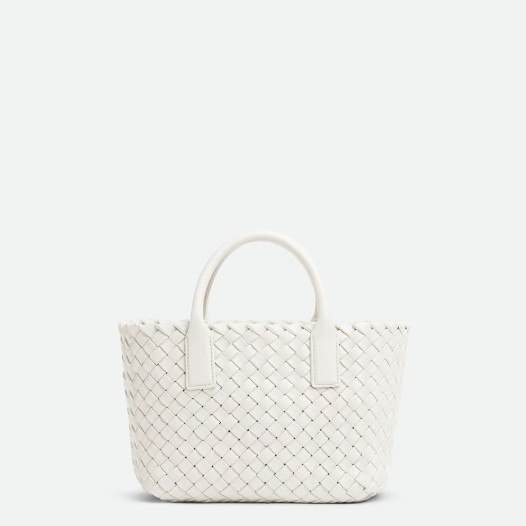 보테가베네타 여성 인트레치오 미니 까바 토트 숄더 백 화이트 Bottega veneta Bag