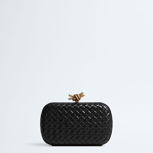 보테가베네타 여성 소프트 램스킨 놋 클러치 블랙 Bottega veneta Bag