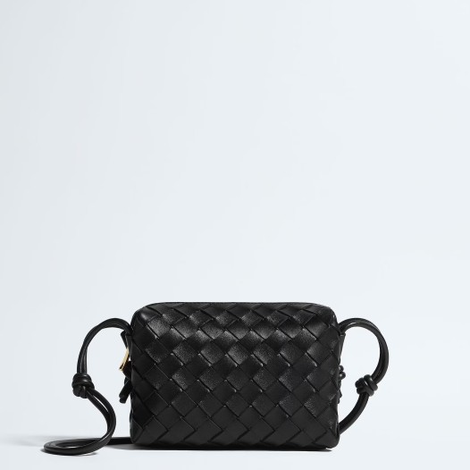 보테가베네타 여성 숄더 미니 루프 카메라 백 블랙 Bottega Veneta Bag