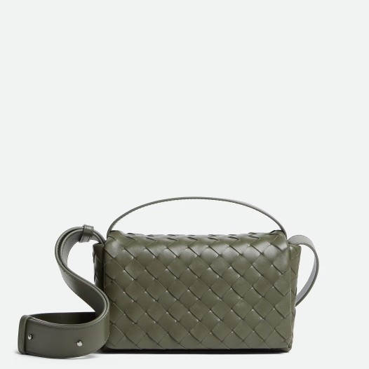 보테가베네타 남성 미니 숄더 인트레치아토 플랩 백 크로커다일 Bottega Veneta Bag