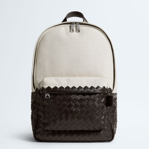 보테가베네타 남성 인트레치아토 클래식 백팩 내추럴 폰단트  Bottega veneta Mens Black Back Pack