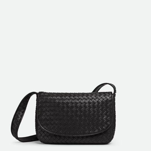 보테가베네타 남성 미디엄 베네토 플랩 메신저 백 블랙 Bottega veneta Bag