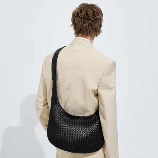 보테가베네타 남성 미디엄 베네토 크로스바디 백 블랙 Bottega veneta Bag