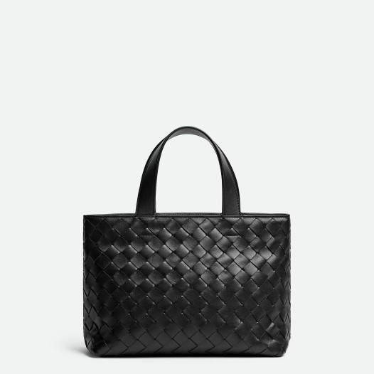 보테가베네타 남성 미니 인트레치아토 지퍼 토트 백 블랙 Bottega Veneta Bag