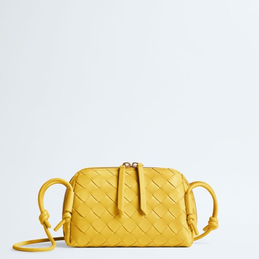 보테가베네타 여성 콘서트 파우치 숄더백 엘로우 Bottega veneta Bag