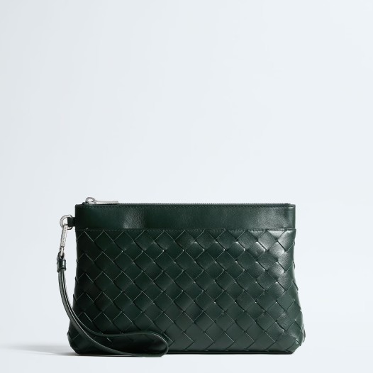 보테가베네타 남성 인트레치아토 프리즘 파우치 알피그린 Bottega Veneta Mens Intrecciato Prism Pouch