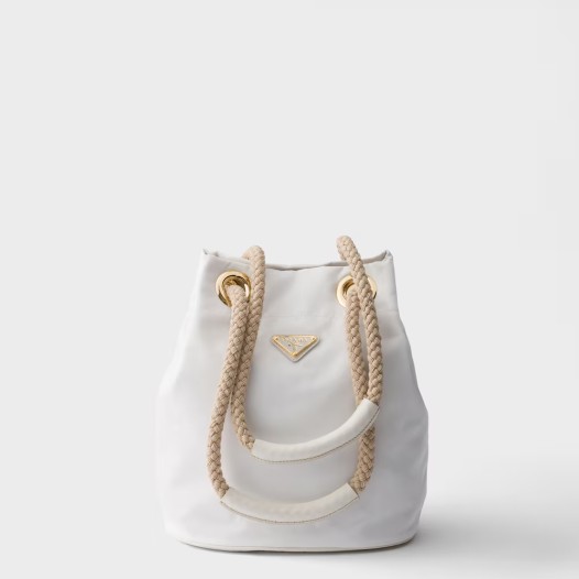 ★프라다 전소미 안소희 차정원 여성 스몰 마리너 리나일론 버킷백 화이트 1BE082 - Prada Womens Mariner Bucket Bag