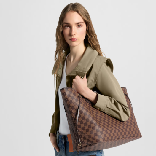 루이비통 여성 다미에 아주르 네버풀 GM 토트 숄더백 N40597 브라운 Louis Vuitton Womens Bag