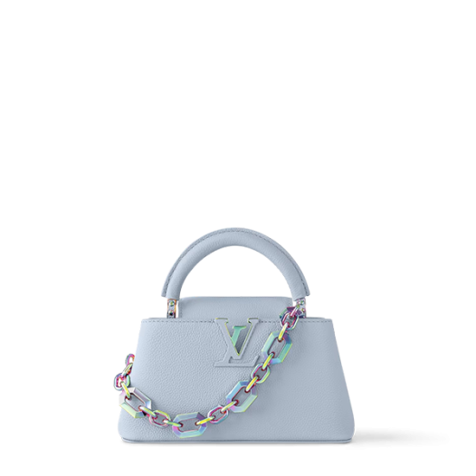 루이비통 여성 카퓌신 이스트 웨스트 미니 백 M11422 Louis vuitton Womens Capucines Mini Bag 워시드 블루